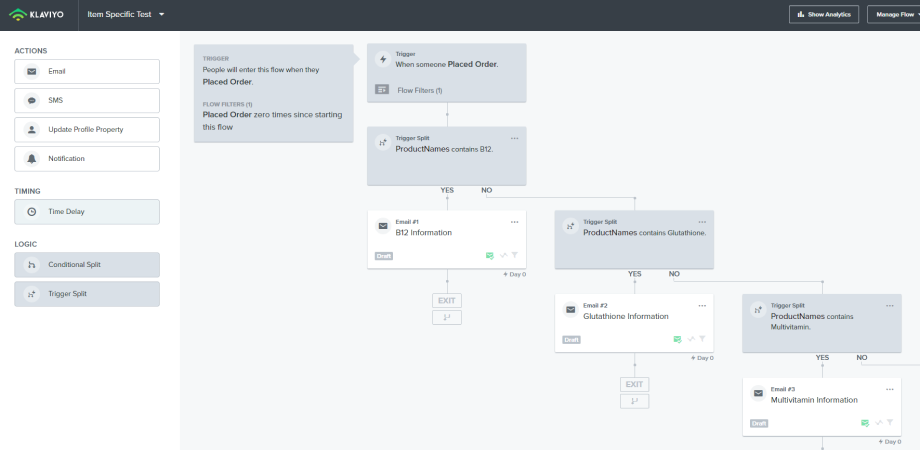 Klaviyo screenshot 1
