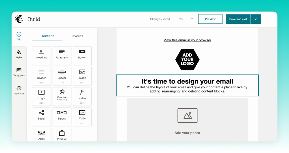 Mailchimp screenshot 1